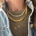 Stine A Jewelry Cherie Bon Bon Necklace Honey Forgylt Sølv Sterling 925 45 cm