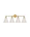 Visual Comfort Parkington 32" Four Light Bath Bar Antique Brass