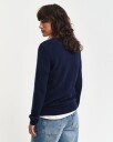 Gant Ekstra fin lammeull genser med V-hals EVENING BLUE S