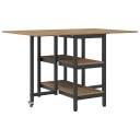 vidaXL Spisebord 122 x 80 x 76,5 cm Konstruert tre Artisan eik