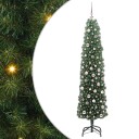  Kunstig juletre med 300 LED grønn 210 cm PVC og stål og plast
