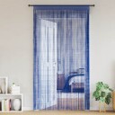 Vidaxl Trådgardiner 2 Stk 100x250 Cm Blå