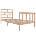 vidaXL Sengeramme heltre furu 100x200 cm