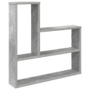 vidaXL Vegghylle Betonggrå 60 x 11 x 60 cm Konstruert tre