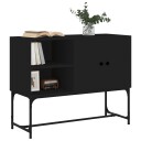 vidaXL Skjenk svart 100x40x79,5 cm konstruert tre