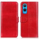 OnePlus Nord CE4 Lite/Oppo K12x Lommebok-deksel med Magnetisk Lukning Rød