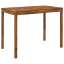 vidaXL Hagebarbord Naturlig 141 x 80,5 x 105 cm Solid akasietre