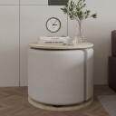 Torven Sett med sidebord 43x47x43 cm - Travertin