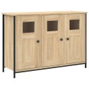 vidaXL Skjenk sonoma eik 100x35x70 cm konstruert tre