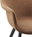 Gubi Bat Spisebordstol Polstret / Plastbase Around Bouclé 032