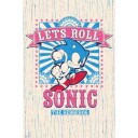 Sonic Plakat Let's Roll - 91,5 x 61 cm