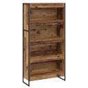  Bokskap 2 pcs Gamle tre 80 x 30 x 155 cm Konstruert tre