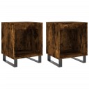  Nattbord 2 stk røkt eik 40x35x50 cm konstruert tre 8721012111264