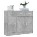 vidaXL Skjenk betonggrå 91x28x75 cm konstruert tre