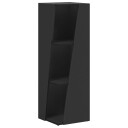 vidaXL Sidehylle Svart 33 x 32 x 100,5 cm Konstruert tre