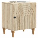  Nattbordskap 2 pcs Sonoma eik 43 x 34,5 x 50 cm Konstruert tre