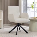 Svingstol moderne design kremhvit 120 kg kapasitet