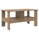 vidaXL Kaffebord Artisan Eik 90 x 50 x 45 cm Konstruert tre