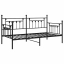 Sovesofa Ramme Svart 90x200 cm Stål