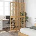  Romdeler 3 paneler brun heltre keisertre 8721012075597