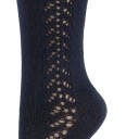 Condor Knestrømper m. Hullmønster Navy 27/31 Sokker Blå