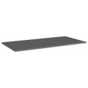 vidaXL Hylleplater 4 stk høyglans grå 100x50x1,5 cm sponplate