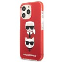 Karl Lagerfeld Karl&Choupette Hardcase til iPhone 13 Pro / iPhone 13 - Rød