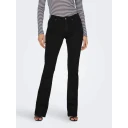 Only Blush Low Waist Flared Denim Sort L/34