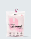 Bamboo Hair Towel Wrap, Pink - 1 stk
