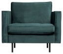 BePureHome Rodeo Classic Lenestol - Teal Velur   Unoliving