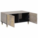 vidaXL Kaffebord Grå 80 x 50 x 40 cm heltre mango
