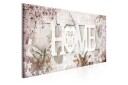 Tavle Home And Hummingbirds 1 Part Beige Narrow 120X40 Artgeist sp. z o. o.