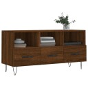 vidaXL TV-benk brun eik 102x36x50 cm konstruert tre 8720845944605