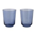 Muuto Raise glass 30 cl 2-pakning Dark blue