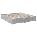  Sengeramme med skuffer betonggrå 180x200 cm konstruert tre 8721102620195