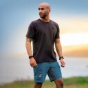 Revolutionrace Herre Overdeler T skjorter Easy T shirt Herre Anthracite XS