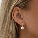 Timi Of Sweden Essie Pearl Hoop Earrings
