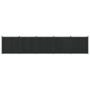 vidaXL Gjerdeplate 5 stk. 880 x 186,5 cm WPC og Aluminium Svart