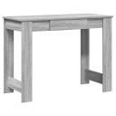 vidaXL Skrivebord grå sonoma 100x45x75 cm konstruert tre