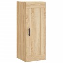  Veggmontert skap sonoma eik 34,5x34x90 cm konstruert tre 8720845950965