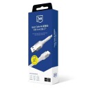 3mk Hyper Cable N SERIES USB A / USB C 1m 9V/2A 18W / hvit
