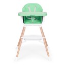 Spisestol 2-i-1 ECOTOYS Grønn