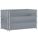  Pallekarmer 3 stk grå 100x50 cm heltre furu