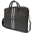 Guess 4G Printed Stripes veske for en 16" bærbar datamaskin svart