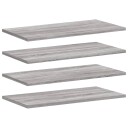  Vegghyller 4 stk grå sonoma 60x20x1,5 cm konstruert tre 8721012209299