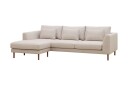 Florenz 3 seters Venstrevendt L formet Sjeselongsofa i Stoff   Beige
