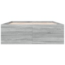  Sengeramme grå sonoma 135x190 cm konstruert tre 8721102615870