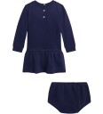 Polo Ralph Lauren Kjole m. Bloomers   Navy m. Kosedyr   Polo Ralph Lauren   1½ år 86   Kjole   Blå