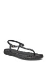 Ilse Jacobsen Flip Flops With Rhinstones - Black - S36