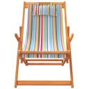  Sammenleggbare strandstoler 2 stk flerfarget stoff 3214483